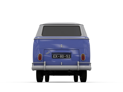 Vw kombi transporter 3D 모델