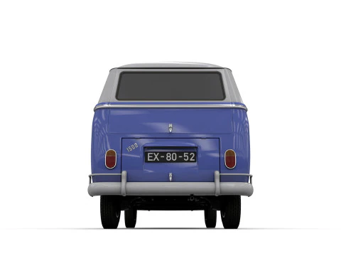 Vw kombi transporter 3D Model