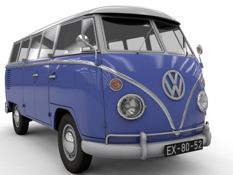 Vw kombi transporter 3D 모델