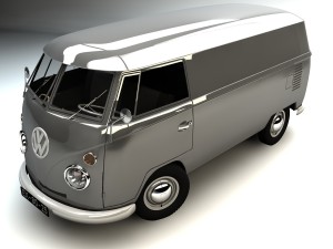 vw kombi cargo 3D मॉडल