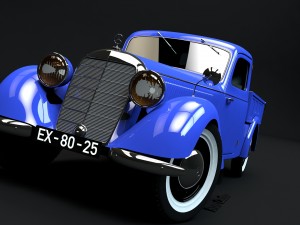 mercedes-benz 170v pickup 1947 Model 3D