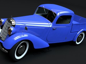 mercedes-benz 170v pickup 1947 Model 3D