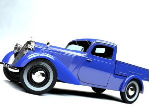 mercedes-benz 170v pickup 1947 Model 3D