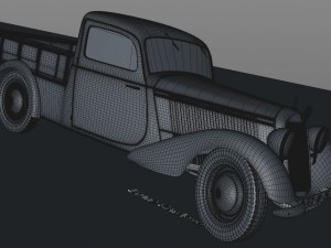 mercedes-benz 170v pickup 1947 Model 3D