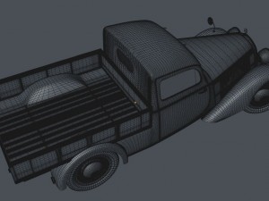 mercedes-benz 170v pickup 1947 Model 3D