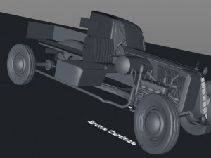 mercedes-benz 170v pickup 1947 Model 3D