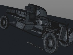 mercedes-benz 170v pickup 1947 Model 3D