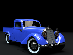mercedes-benz 170v pickup 1947 Model 3D