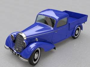Мерседес-Бенц 170v пикап 1947 года. 3D Модель