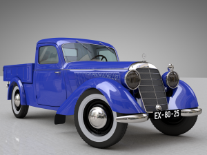 mercedes-benz 170v pickup 1947 Model 3D