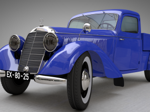 mercedes-benz 170v pickup 1947 Model 3D