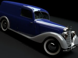 mercedes-benz 170v panel van 1952 3D Model
