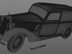 mercedes-benz 170v panel van 1952 Modello 3D