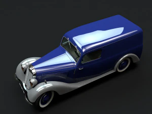 mercedes-benz 170v panel van 1952 3D Model