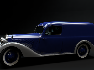 mercedes-benz 170v panel van 1952 Modello 3D