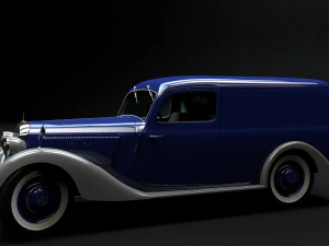 mercedes-benz 170v panel van 1952 3D Model