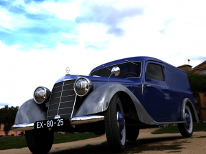 mercedes-benz 170v panel van 1952 Modello 3D