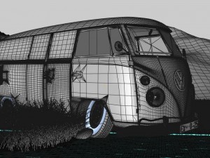 vw kombi cargo abandoned 3D 模型