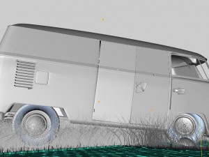 vw kombi cargo abandoned 3D 模型