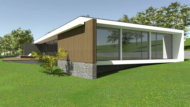 Modern house idea i 3D Model .c4d .max .obj .3ds .fbx .stl .blend 