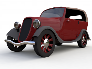 7 low-poly classic cars 3D मॉडल