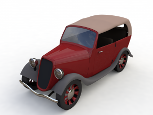 7 low-poly classic cars 3D मॉडल