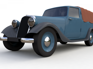 7 low-poly classic cars 3D मॉडल