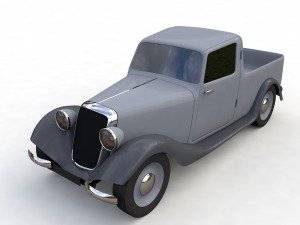 7 low-poly classic cars 3D मॉडल