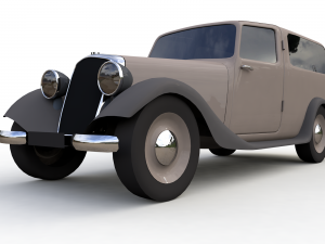 7 low-poly classic cars 3D मॉडल