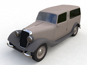 7 low-poly classic cars 3D मॉडल