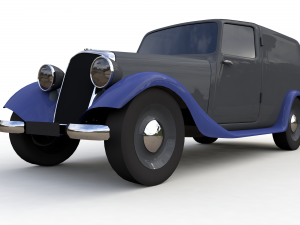 7 low-poly classic cars 3D मॉडल