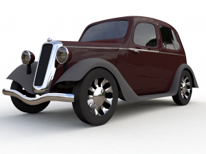 7 low-poly classic cars 3D मॉडल