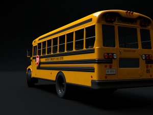 international bluebird 3800 Modelo 3D
