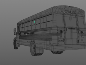 international bluebird 3800 Modelo 3D