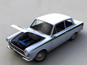 for-d lotus cortina mk1 1963 Modèle 3D