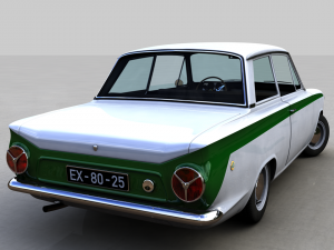 for-d lotus cortina mk1 1963 Modèle 3D