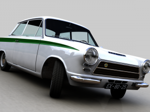 for-d lotus cortina mk1 1963 Modèle 3D