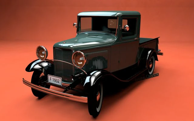 f model b pickup 1932 3D Model .c4d .max .obj .3ds .fbx .stl .blend 