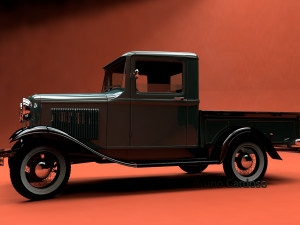 f model b pickup 1932 Modelo 3D