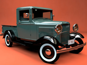 f model b pickup 1932 Modelo 3D