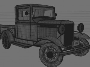 f model b pickup 1932 Modelo 3D