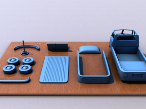 volkswagen single cabine type 1 - 1962 Modello di stampa 3D