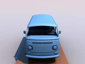volkswagen bay window type 2 1969 Model Cetak 3D