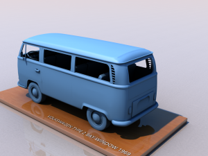 volkswagen bay window type 2 1969 Model Cetak 3D