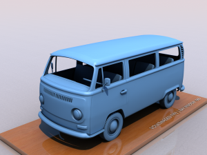volkswagen transporter type 2 - 1972 3D 모델