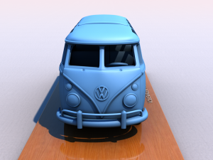 volkswagen microbus deluxe type 1 - 1968 Modello di stampa 3D