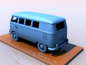 Фольксваген Комби Тип 1 - 1951 г. 3D Принт Модель