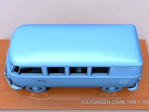 Фольксваген Комби Тип 1 - 1951 г. 3D Принт Модель