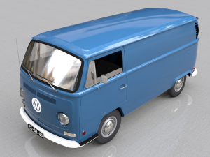 volkswagen transporter type 2 - 1972 3D 모델