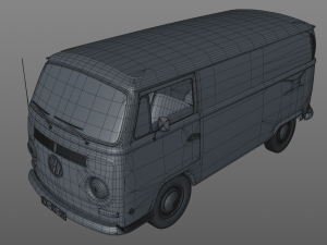volkswagen transporter type 2 - 1972 Model 3D